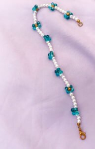 butterfly beaded anklet